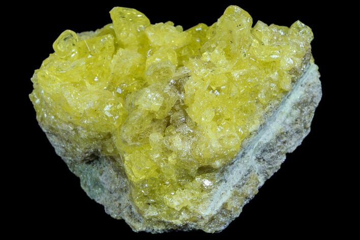 Sulfur Crystals on Matrix - Bolivia #84512